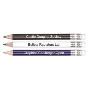 Golfer's Wooden Pencil with an Eraser 